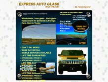 Tablet Screenshot of expressautoglasshouston.com